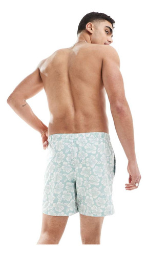 Traje De Baño Para Hombre Playa Short Bañadore Rapido Secado Azul Claro M