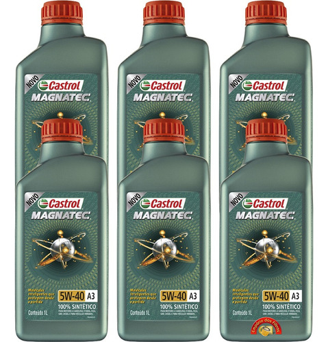 6 Lts Castrol 5w40 Sintetico Stopstart Sintetico Api Sn