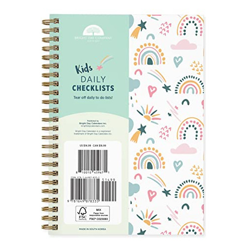 Kids Chore To Do List Daily Task Checklist Planner D2snh