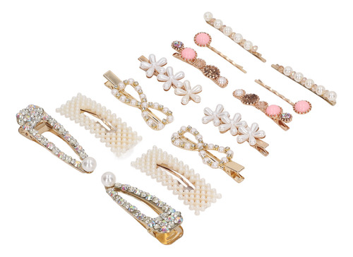 Pinza Para El Pelo Simulation Pearls, 14 Unidades, Elegante