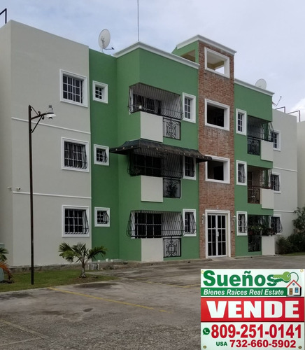 Sueños Bienes Raíces Real Estate, Vende Apartamento, Segundo Nivel, Economico, En Gurabo,  Santiago,  Rep. Dom. (d.fresa)