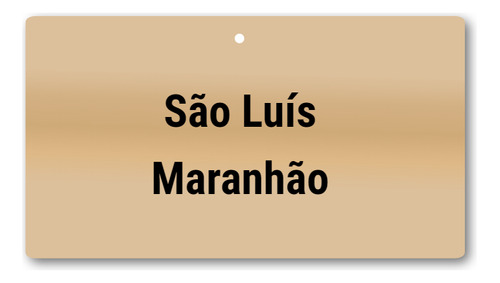 Placa São Luís Maranhão Mdf Decoração Tamanho 15cmx8cm