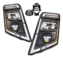 Comprar Par Farois Volvo Fh13 Projetores Bi-led 260w Led Drl Sequenc