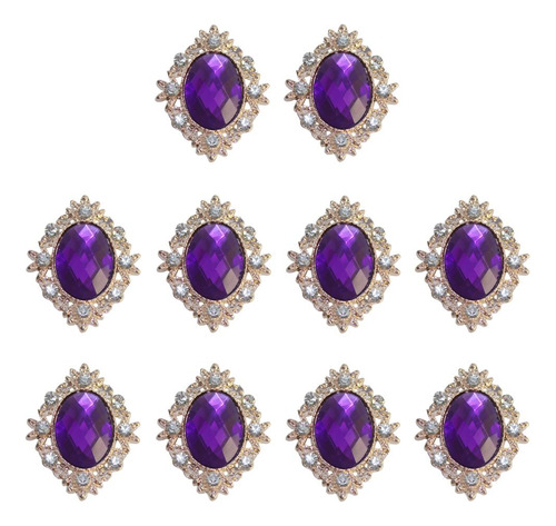 Botones De Morado Oscuro 30x25mm Morado Oscuro 30x25mm