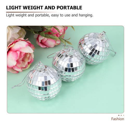 Decoraciones De Cristal Disco Ball Prom, 12 Unidades