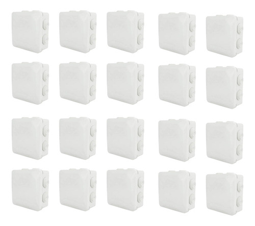 Pack 20pz Caja Estanca Conos Cctv Presion 8x8x4.5 Ip55 Argos