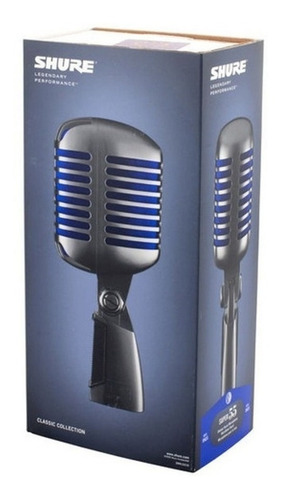 Micrófono Shure Super 55 Dinámico Vocal Supercardioide Color Plateado