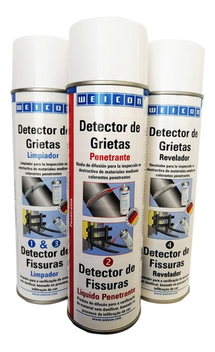 Inspección De Soldaduras Kit Tintas Penetrantes Weicon 500ml