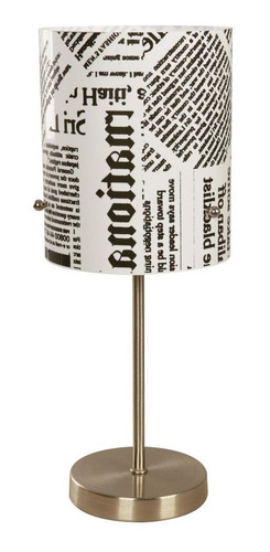 Lámpara De Mesa Latón Antiguo Journalist E27 60w 1 Luz