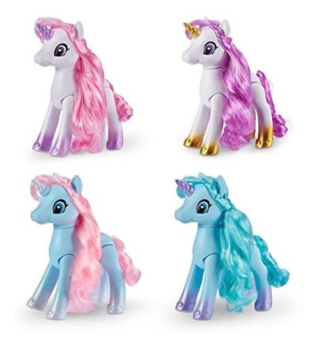 Sparkle Girlz Unicorn 4 Set Con Gorgeous Hair De Zuru, Multi