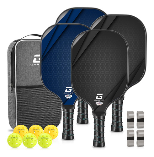 Garye - Juego De 4 Paletas De Pickleball, Juego De Paletas D