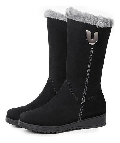 Botas De Nieve Casuales De Forro Polar Para Mujer