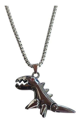 Collar Dinosaurio Móvil Robot Cadena Hip Hop Acero 