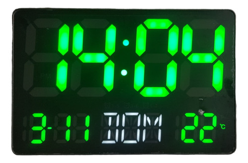 Reloj De Mesa O Pared Digital Jh2617 Calendario Y Termómetro
