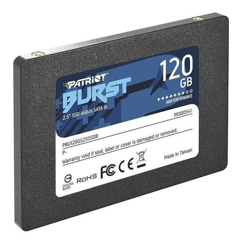 SSD Disco Sólido Interno 2.5 SATA III Interno Patriot Memory 960GB Burst Elite 6 Gbps 
