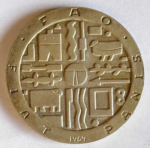 Moneda De Plata 1000 Pesos 35mm - Uruguaya 1969