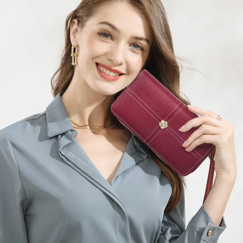 Pomelo Best Cartera Para Mujer Carteras De Embrague Con Rfid