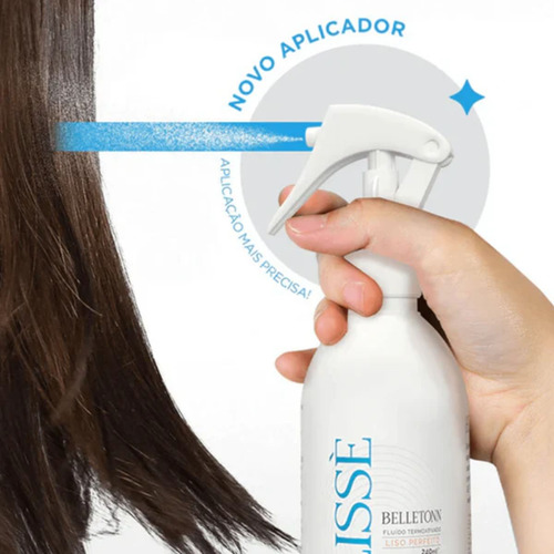 Kit Shampoo Condicionador E Fluido Termoativado Belletonn
