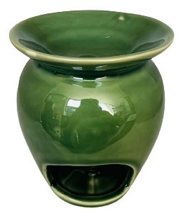 Difusor De Ceramica Flor Verde Design