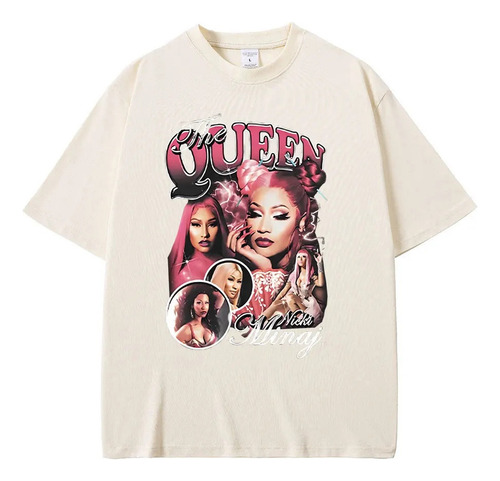 Camiseta Algodón Con Estampado Gráfico Queen Nicki Minaj