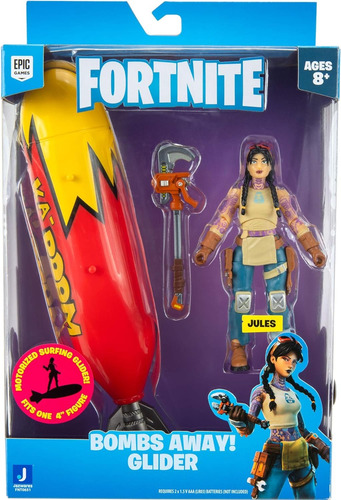 Fornite Figura Jules  Vehiculo Bomba 10cm 