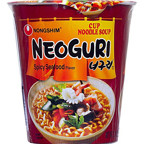Macarrão Instantâneo Nongshim Neoguri Cup Spicy Seafod 62g
