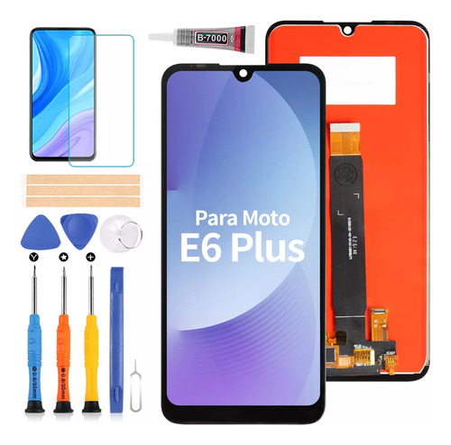 Para Motorola Moto E6 Plus Xt2025 Pantalla Táctil Color Negro