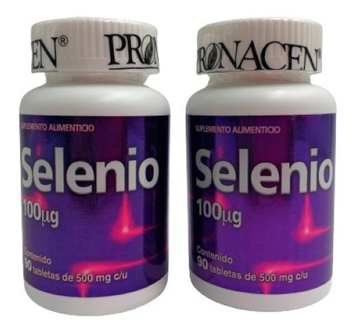 Selenio Pronacen 90 Tabletas De 500 Mg (2 Pzs)  Envio Full