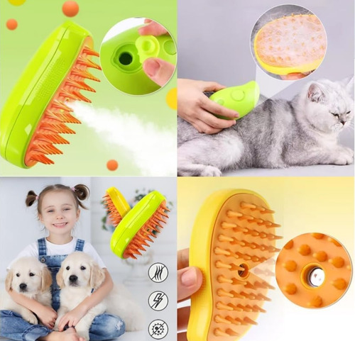 3 In 1 Depilación Cepillo Masaje Vapor Gatos/perros Mascota