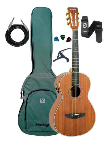 Violão Strinberg New Yorker Sy300 Ks Kit Capa Acessorios Cor Koa Satin (sy300 Ks) Orientação Da Mão Direita