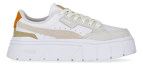 Zapatillas Puma Mayze Stack Luxe Mujer En Blanco