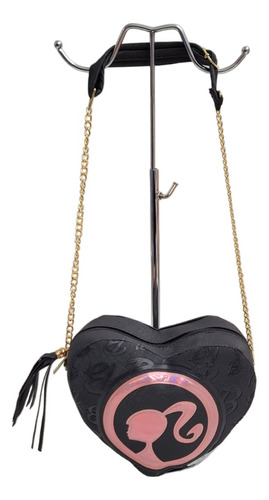 Bolso De Mano Corazón Bar Bie Crossbody Dama Cadena Juvenil