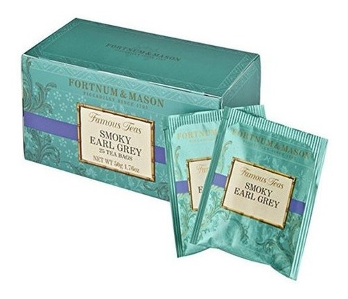 Té Británico Fortnum & Mason, Earl Grey Ahumado, 25 Bolsitas