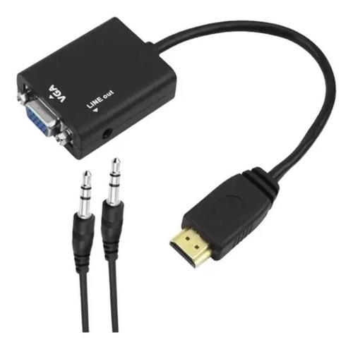 Cabo Hdmi Para Ligar Notebook Em Monitor Vga Saída De Audio