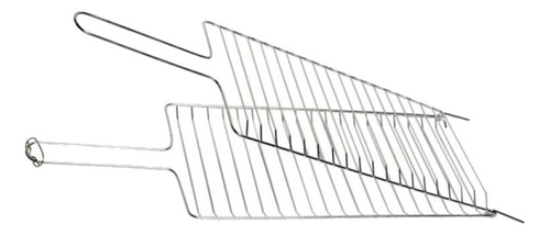 Grelha Dobrável Abaulada Para Churrasqueira 28x80cm Aramefer 1003