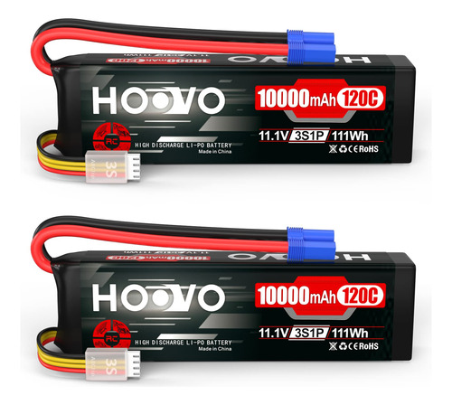 Hoovo 3s Lipo Bateria 11.1v 10000mah 120c Bateria Rc Softcas