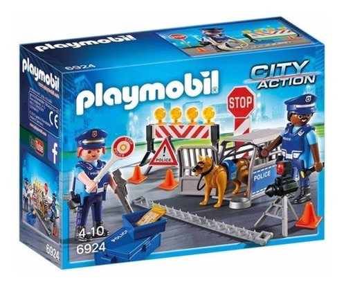 Playmobil City Action Control De Policia Art 6924