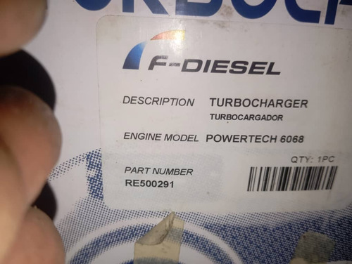 Turbo Para Motor 6068 Power Tec Joon Deere