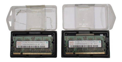 2 Memorias Ram Portatil Hynix My52 512mb 2rx16 Ddr2-444