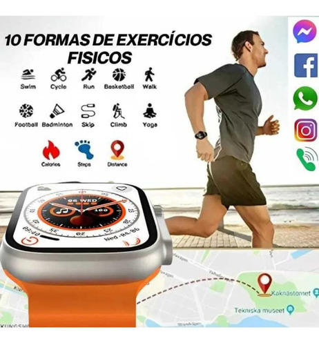 Relógio Smartwatch Hw Ultra Mini 2 Com 7 Pulseiras Chatgpt