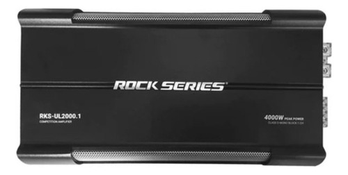 Amplificador Clase D 4000w Rock Series Rks-ul2000.1 Ultimate Color Negro