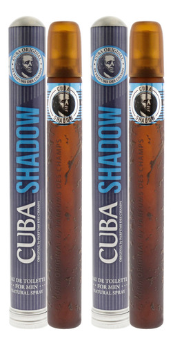 Cuba Shadow By Cuba Para Hombre, Spray Edt De 1.17 Onzas, Pa