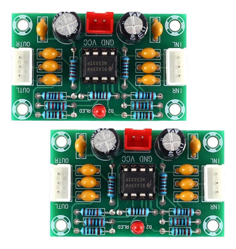 2 Piezas Ne5532 Op Amp Preamplificador Módulo