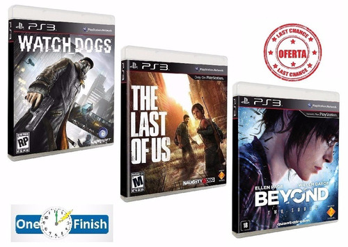 Game Watch Dogs + The Last Of Us + Beyond - Ps3