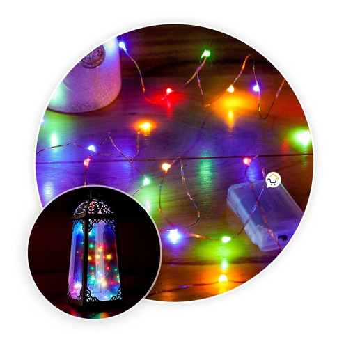 Luces Micro Led Fija X20 Led Luz Navidad Multicolor Tx20bm