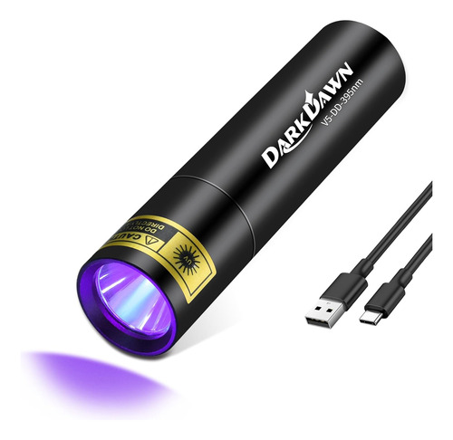 Linterna Uv 395 Nm, Linternas Led Recargables Usbc, Min...