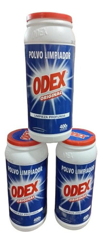  Limpiador Desinfectante En Polvo Odex  400gr Pack X3