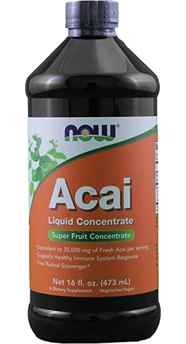 Now Foods Líquido De Acai 473 Ml Sfn