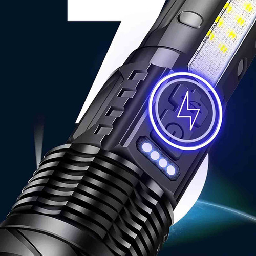 Con Linterna Iluminación Para De Carga Usb Fuerte Luz