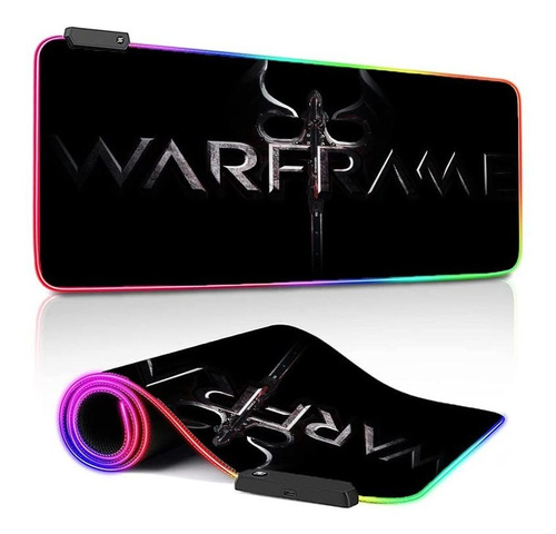 Alfombrilla Raton Warframe Fondo Anime Rgb Grande Para